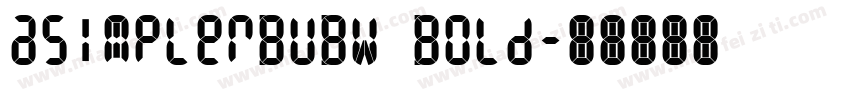 aSimplerBUBW Bold字体转换